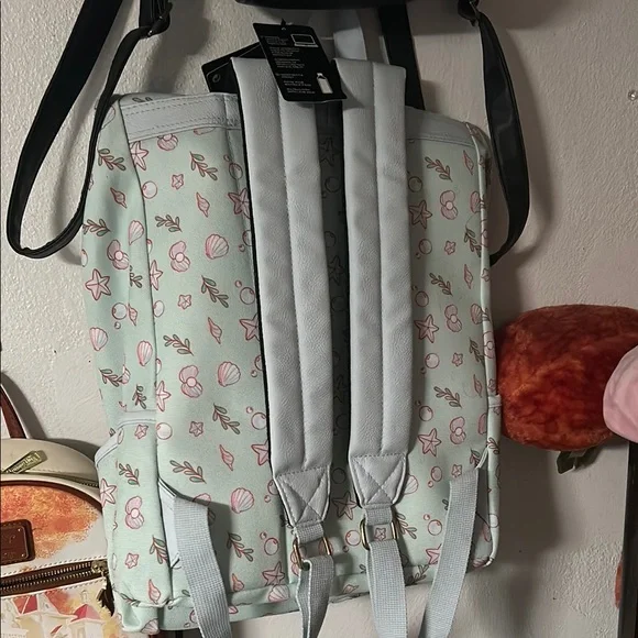 Loungefly Disney Ariel Backpack - Light Blue and Pink - Picture 2 of 5